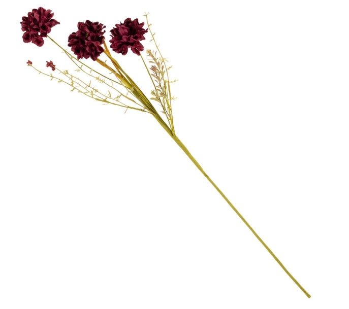 Veldboeket melaleuca 74cm burgundy