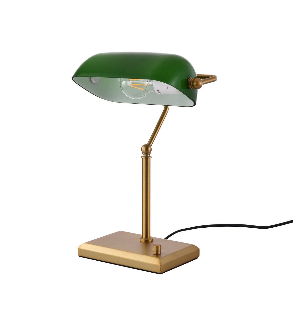 Artdelight Stanford - Bureaulamp/Notarislamp - Dimbaar - E27 - Modern - Groen