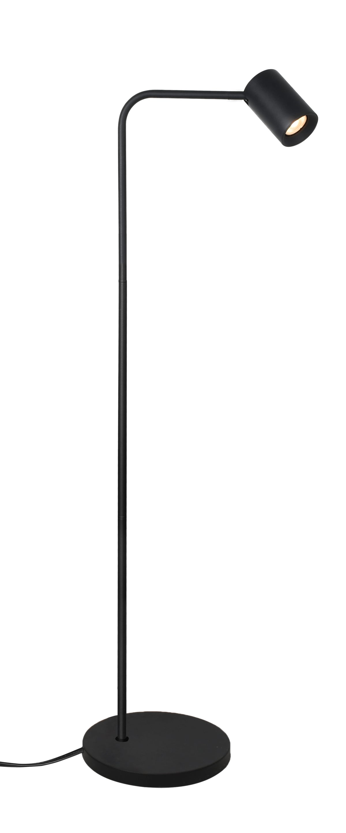 Artdelight Megano - Vloerlamp/Staande lamp - 1-lichts - GU10 - Modern - Zwart