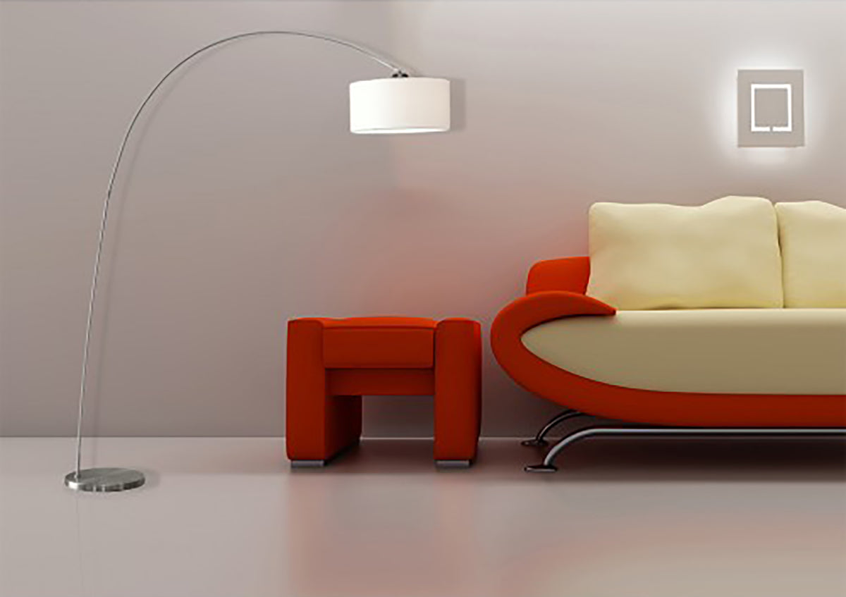Artdelight Bow - Booglamp/Vloerlamp - E27 - Modern - Wit