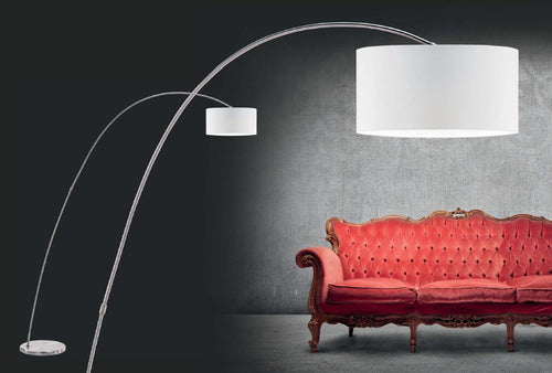 Artdelight Bow - Booglamp/Vloerlamp - E27 - Modern - Wit