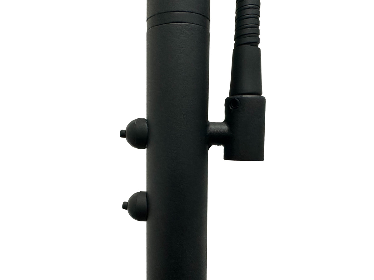 Artdelight Riva - Leeslamp/Vloerlamp - LED Dimbaar - 30W 2200/3500K - Met leesarm - Design - Zwart