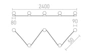 Plafondlamp Vela – moderne designlamp met speelse lijnen
