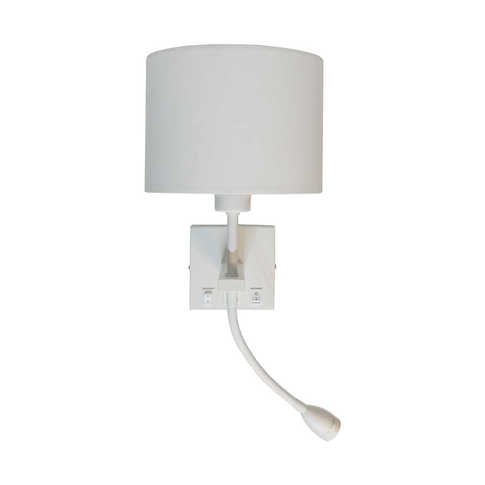 Artdelight Quad - Wandlamp - E27 - USB-A + USB-C - Modern – Kies kleur