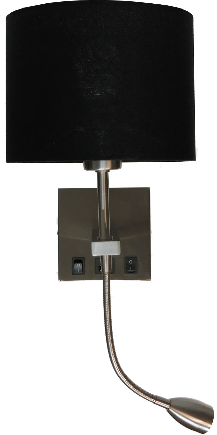 Artdelight Quad - Wandlamp - E27 - USB-A + USB-C - Modern – Kies kleur