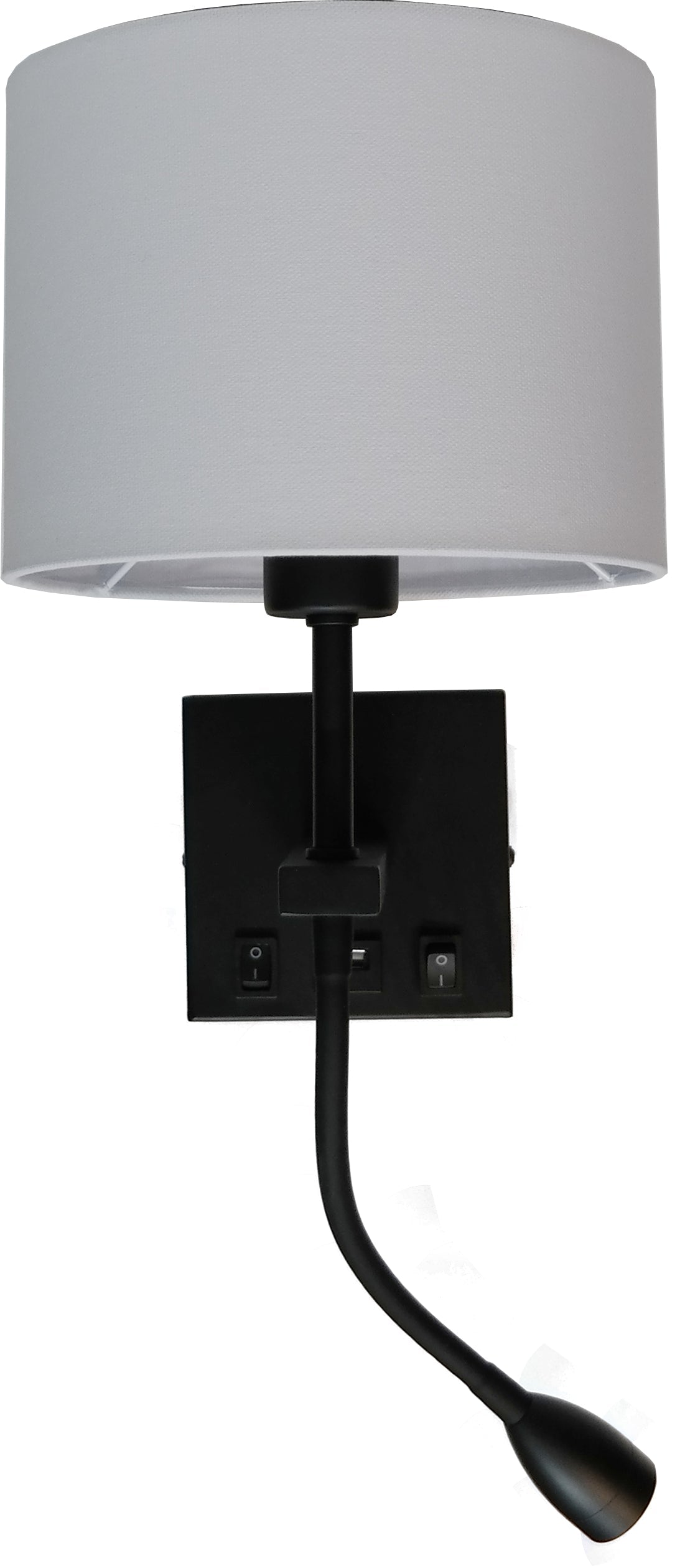 Artdelight Quad - Wandlamp - E27 - USB-A + USB-C - Modern – Kies kleur