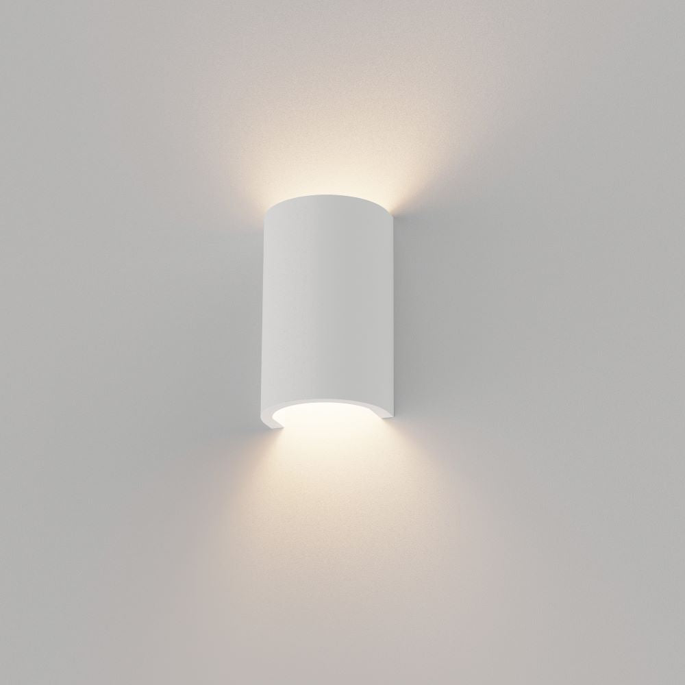 Artdelight Nantes - Wandlamp - Dimbaar - G9 - Glad - Gips - Modern - Wit