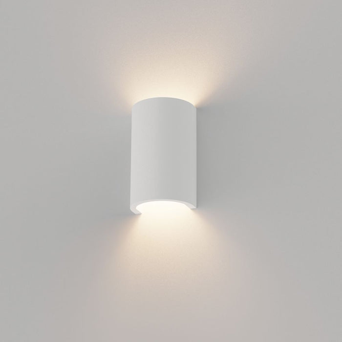 Artdelight Nantes - Wandlamp - Dimbaar - G9 - Glad - Gips - Modern - Wit