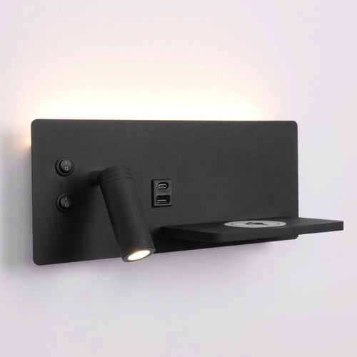 ArtDelight Charge – LED bedlamp 3W links – Kies kleur Zwart