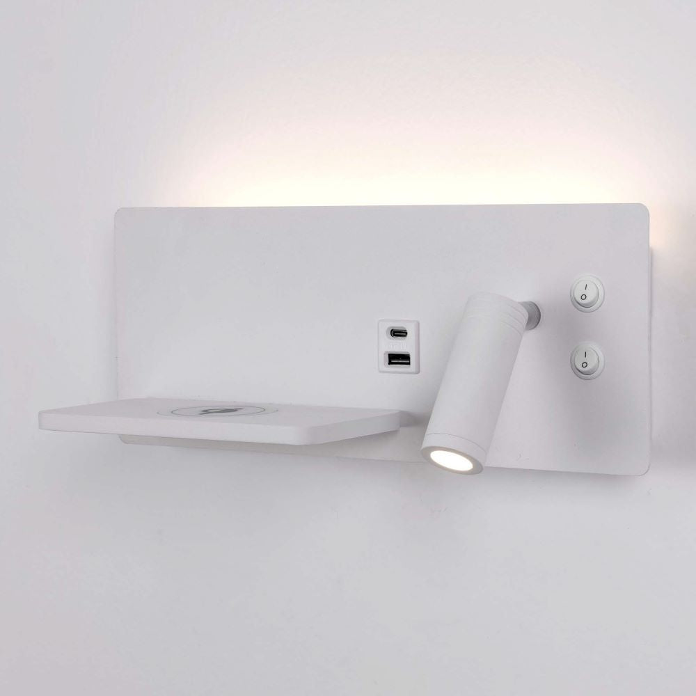 ArtDelight Charge – LED bedlamp 3W rechts – Kies kleur Wit