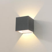 ArtDelight Cube – LED wandlamp IP65 6W 2700K – Kies kleur Grafiet
