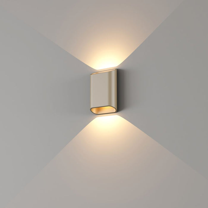 Artdelight Diaz S - Wandlamp - LED Dimbaar Dim-to-Warm - IP65 Binnen/Badkamer - 2×3W 1800/3000K - Design – Kies kleur