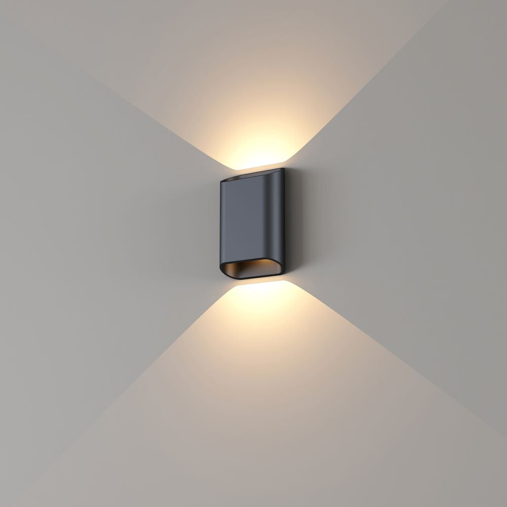 Artdelight Diaz S - Wandlamp - LED Dimbaar - IP65 Binnen/Badkamer/Buiten - 2×3W 2700K - Design – Kies kleur