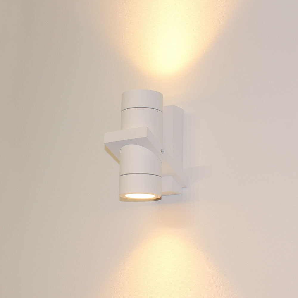 Artdelight Double - Wandlamp - Dimbaar - IP54 Binnen/Badkamer/Buiten - GU10 - Modern – Kies kleur