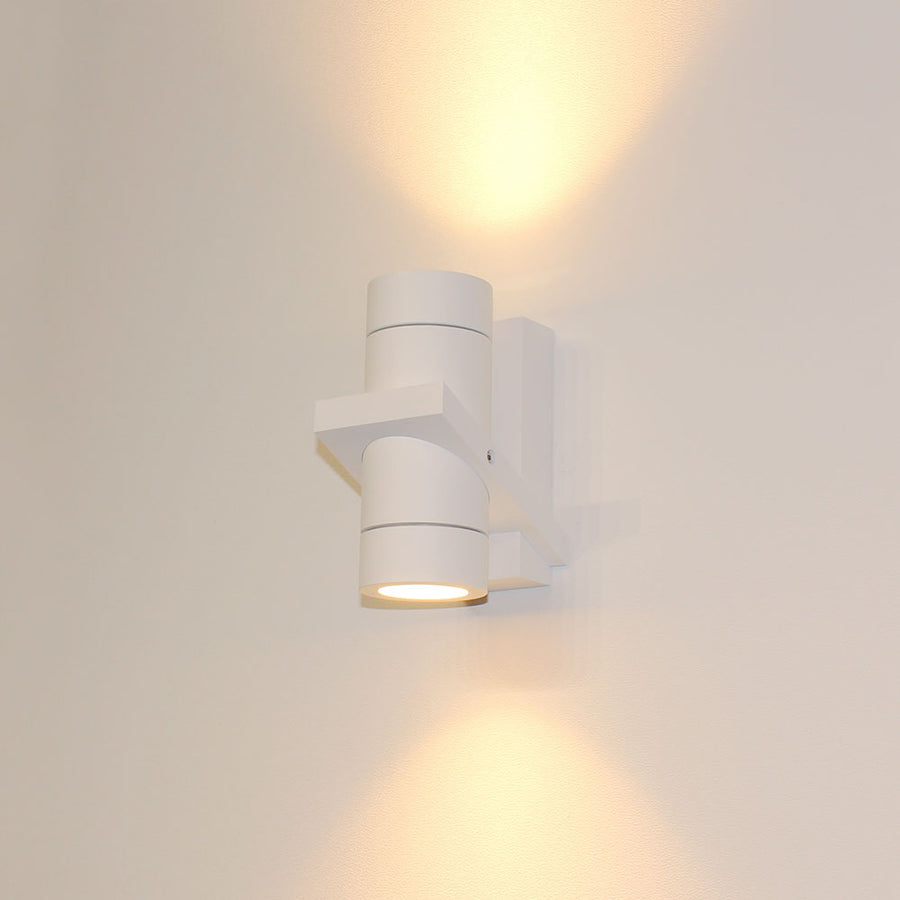 Artdelight Double - Wandlamp - Dimbaar - IP54 Binnen/Badkamer/Buiten - GU10 - Modern – Kies kleur