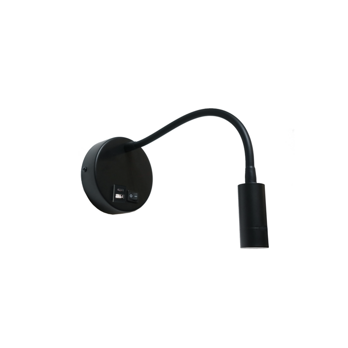 Artdelight Flex - Bedlamp/Wandlamp - LED - 3W 3000K - USB-A + USB-C - Modern – Kies kleur