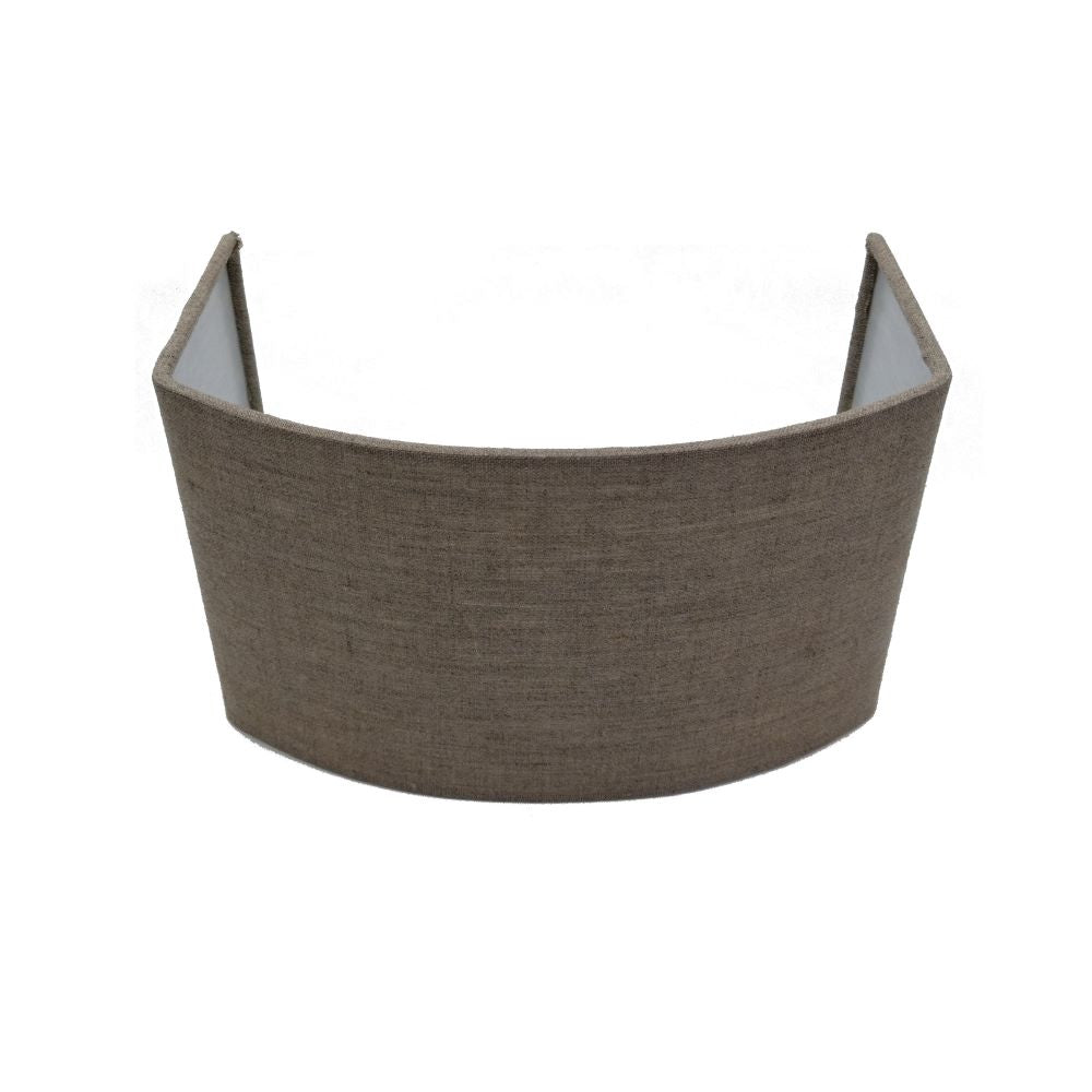 Artdelight Shade uni - Kap wandlamp - 25x15cm - Modern - Bruin