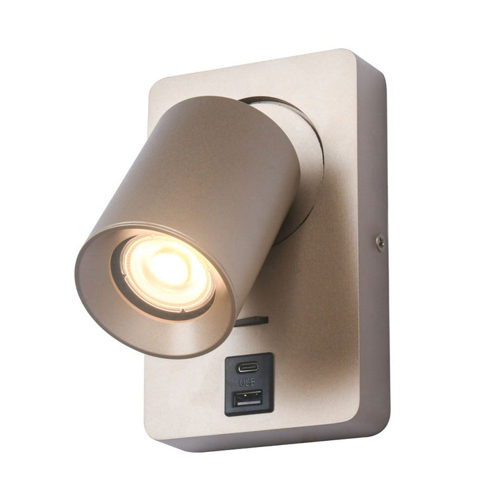 Artdelight Megano - Wandlamp - GU10 - USB - Met schakelaar - Modern – Kies kleur