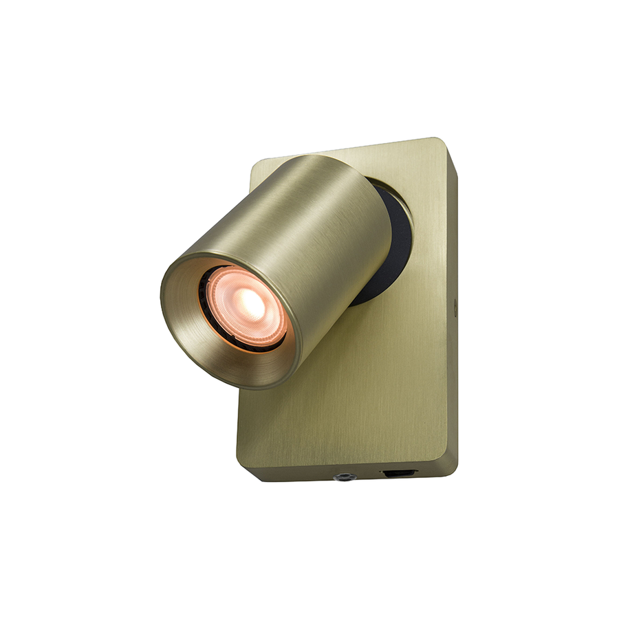Artdelight Megano - Wandlamp - 1-lichts - GU10 - Met schakelaar - Modern – Kies kleur