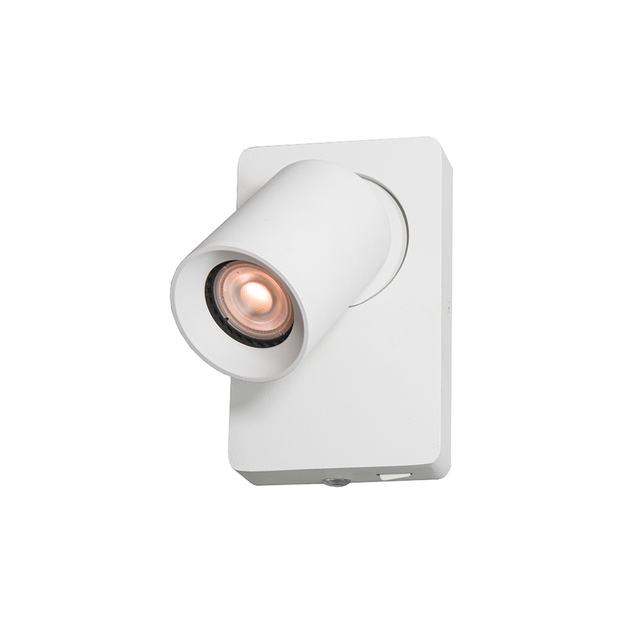 Artdelight Megano - Wandlamp - 1-lichts - GU10 - Met schakelaar - Modern – Kies kleur