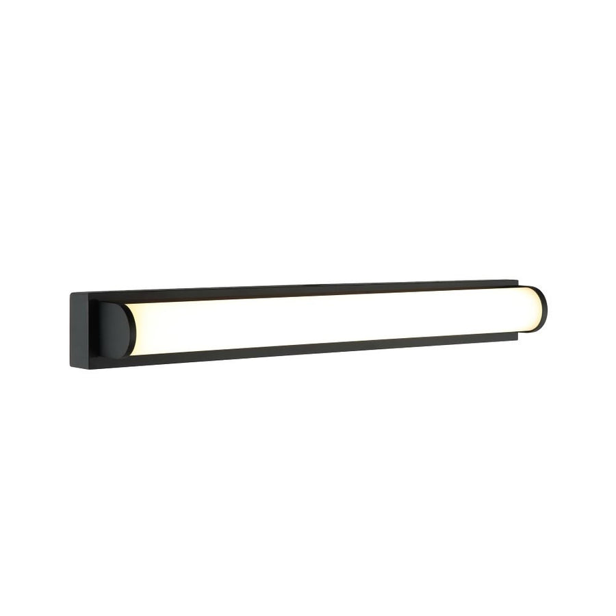 Artdelight Salto - Spiegellamp - LED Dimbaar - IP44 Badkamer - L60,8cm - 12W 3000K - Design - Zwart