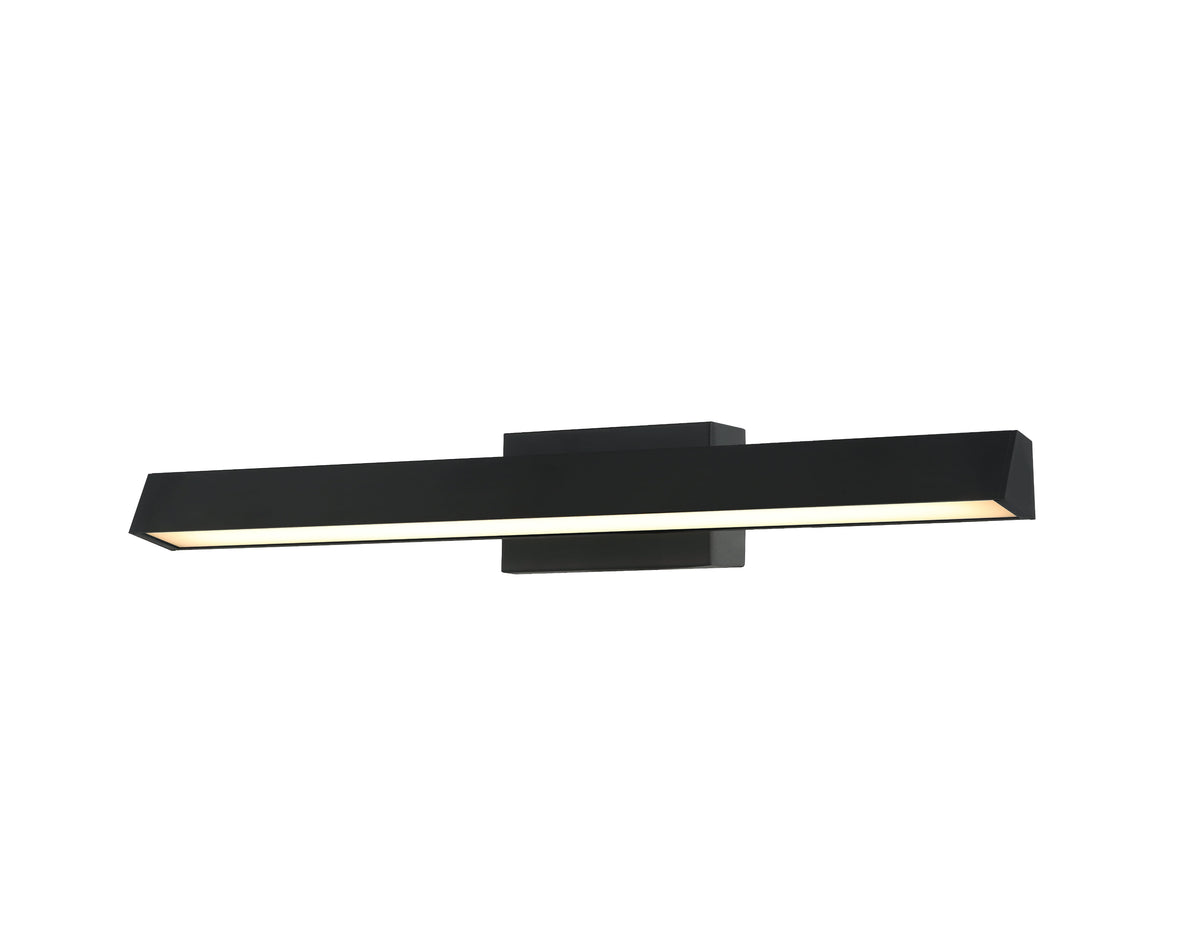 Artdelight Rivera - Spiegellamp - LED Dimbaar - IP44 Badkamer - L59,6cm - 12W 3000K - Design - Zwart