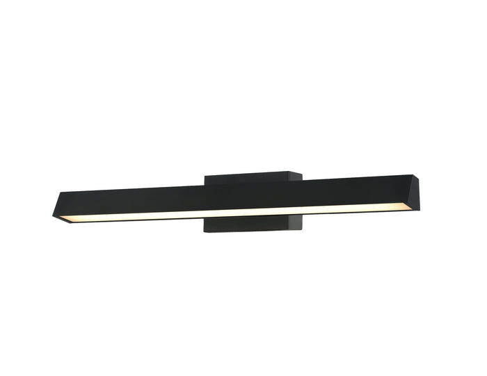 Artdelight Rivera - Spiegellamp - LED Dimbaar - IP44 Badkamer - L59,6cm - 12W 3000K - Design - Zwart