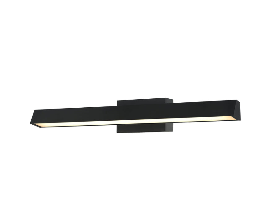 Artdelight Rivera - Spiegellamp - LED Dimbaar - IP44 Badkamer - L59,6cm - 12W 3000K - Design - Zwart