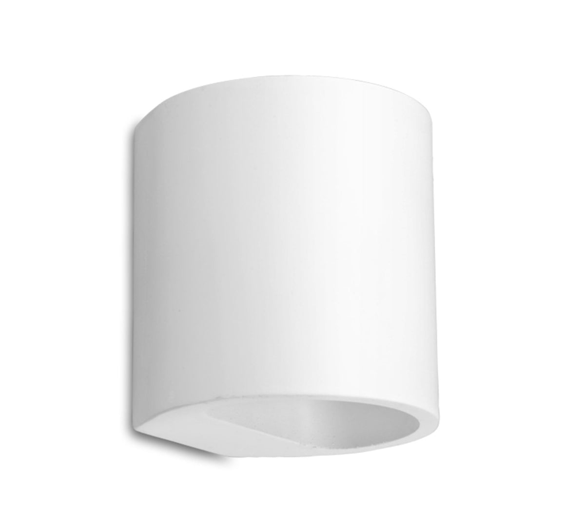 Artdelight Plaster - Wandlamp - Dimbaar - G9 - Rond- Gips - Modern - Antraciet