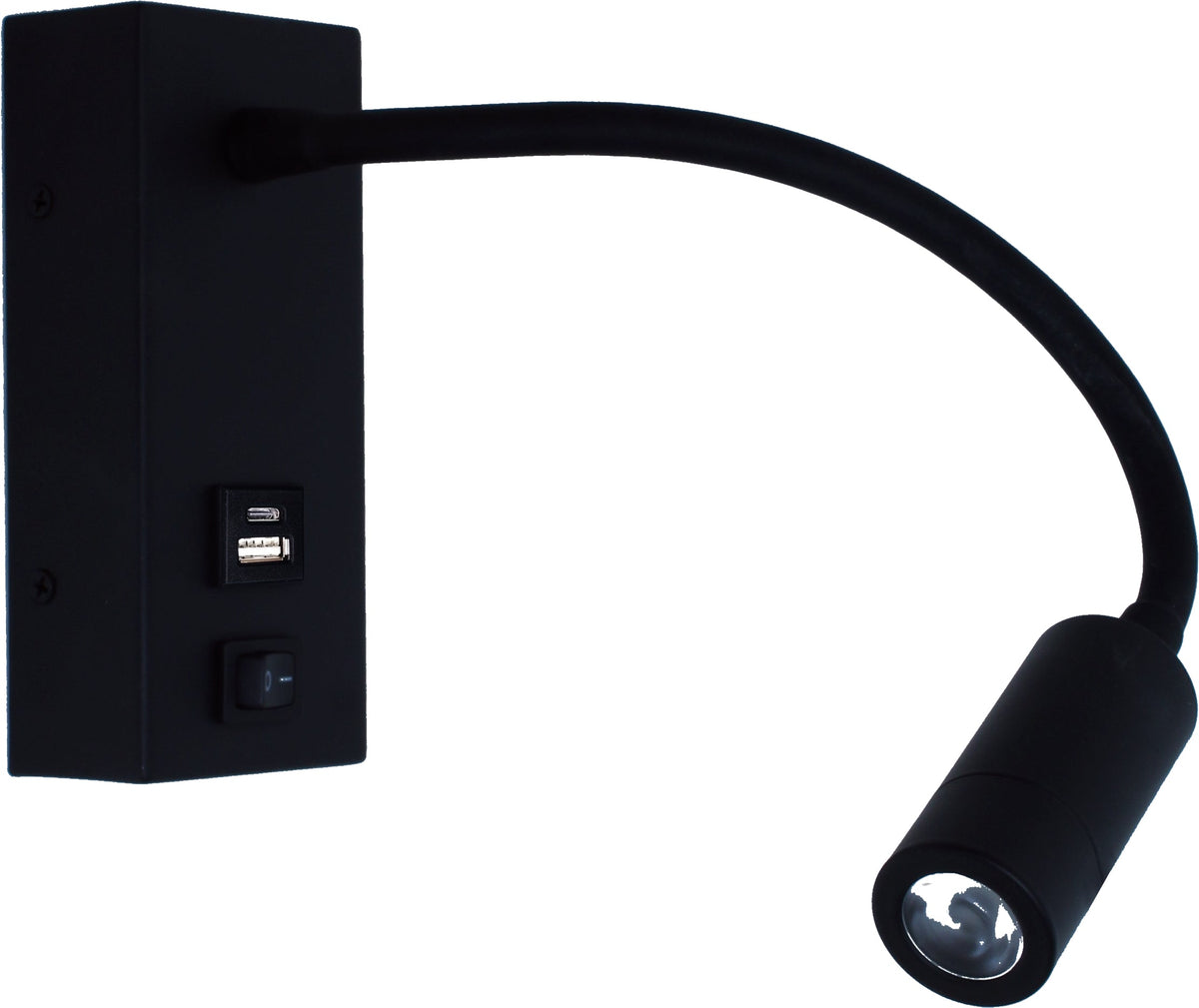 Artdelight Easy - Bedlamp/Wandlamp - LED - 3W 3000K - USB-A + USB-C - Modern – Kies kleur