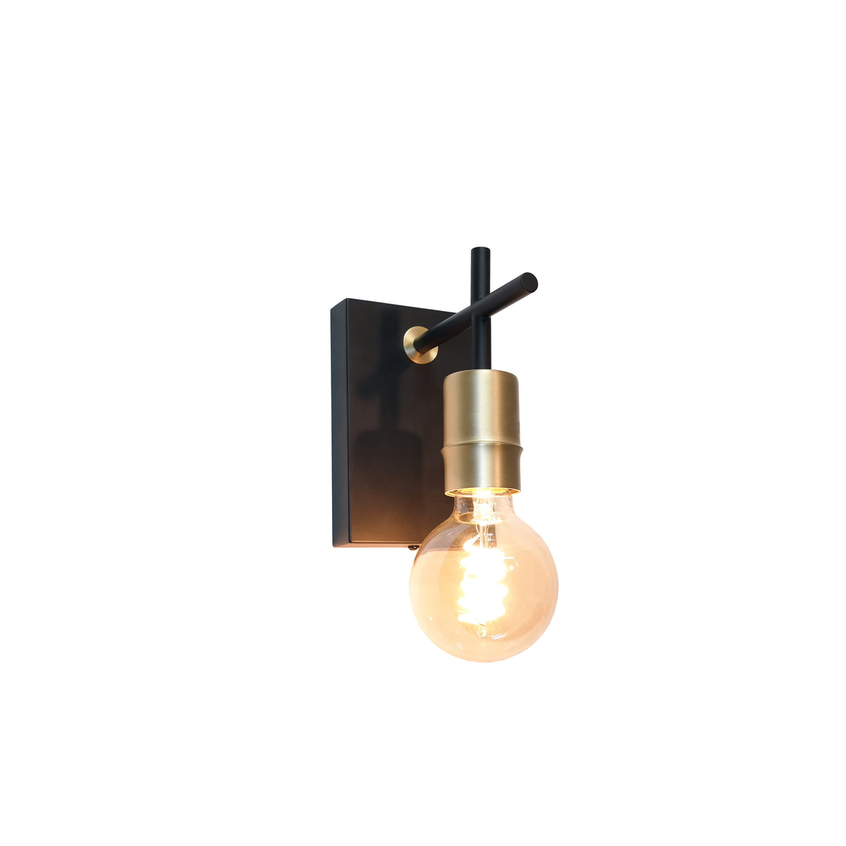 Artdelight Mokka - Wandlamp - Dimbaar - E27 - Modern - Antraciet