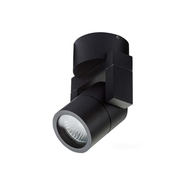 Artdelight Single - Wandlamp - Dimbaar - IP54 Binnen/Badkamer/Buiten - GU10 - Modern - Zwart