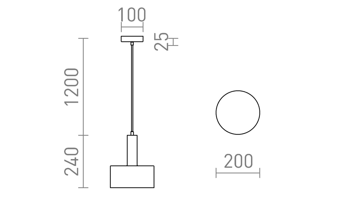 Giulia 20 hanglamp zwart/goud