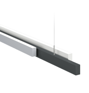Origineel fabrikantbeeld van Intra Lighting Mocca – detail van de ophanging en profielen