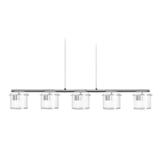ESTRA V LED hanglamp 5-lichts – glas & aluminium | modern en elegant van Rendl Light Studio