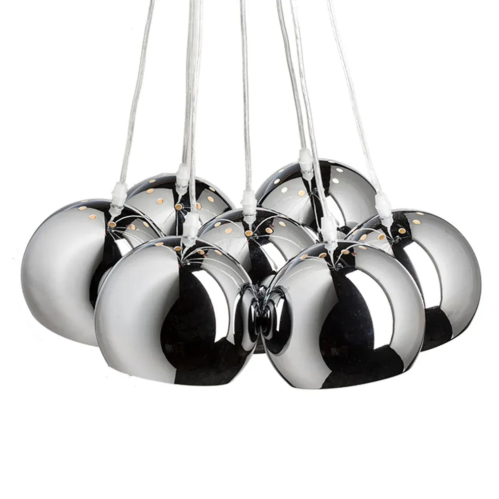 ASTROMET VII hanglamp chroom 230V LED E27 7x11W