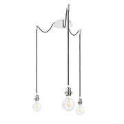 Hanglamp Kombix 3 Zwart/Chroom van Rendl Light Studio