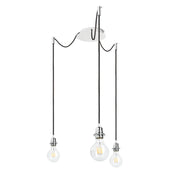 Hanglamp Kombix 3 Zwart/Chroom van Rendl Light Studio
