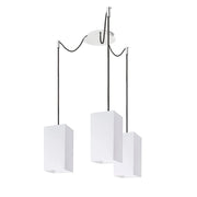 Hanglamp Kombix 3 Zwart/Chroom – Stijlvolle blikvanger met speels karakter
