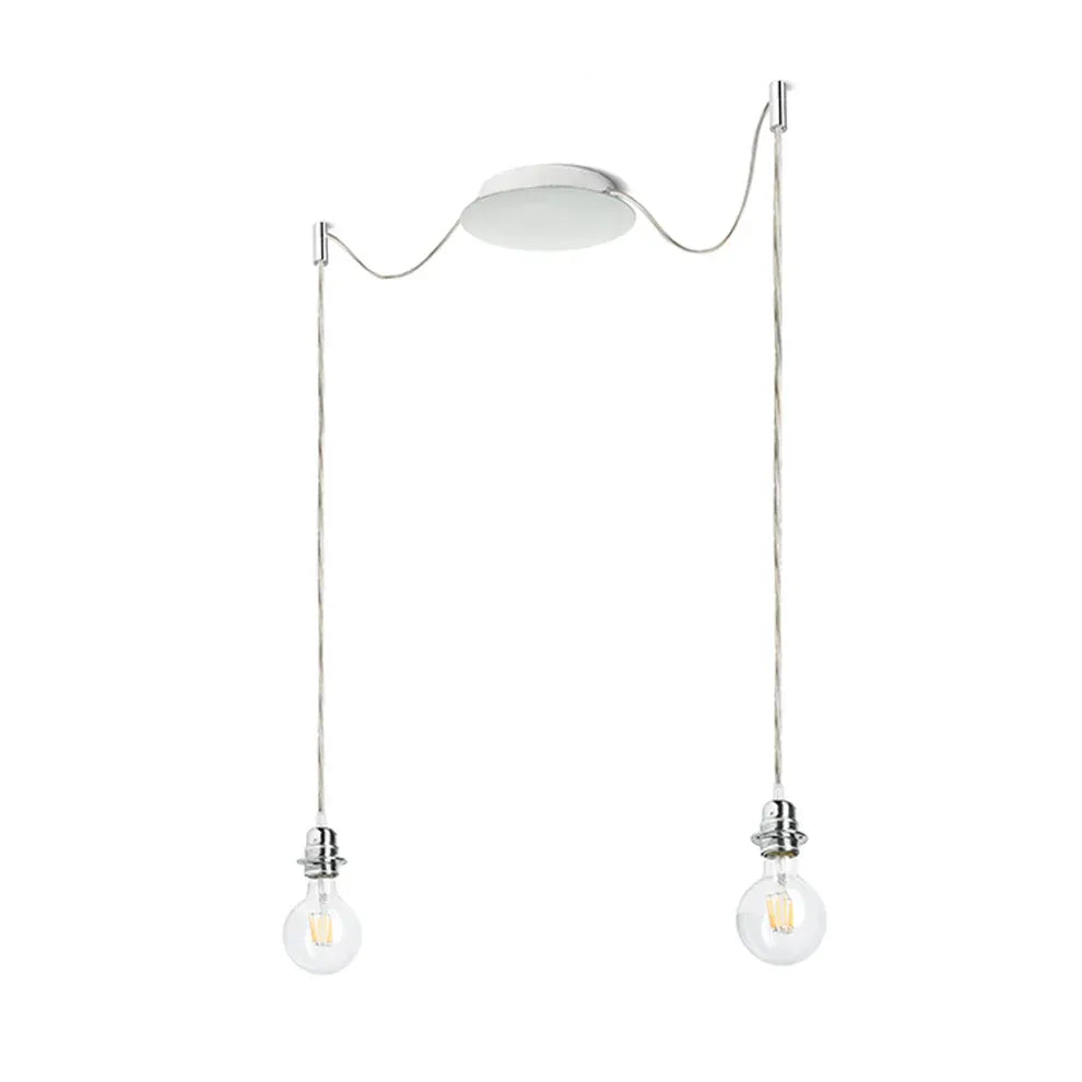 Hanglamp Kombix 2 Chroom – Moderne eyecatcher met speels design van Rendl Light Studio