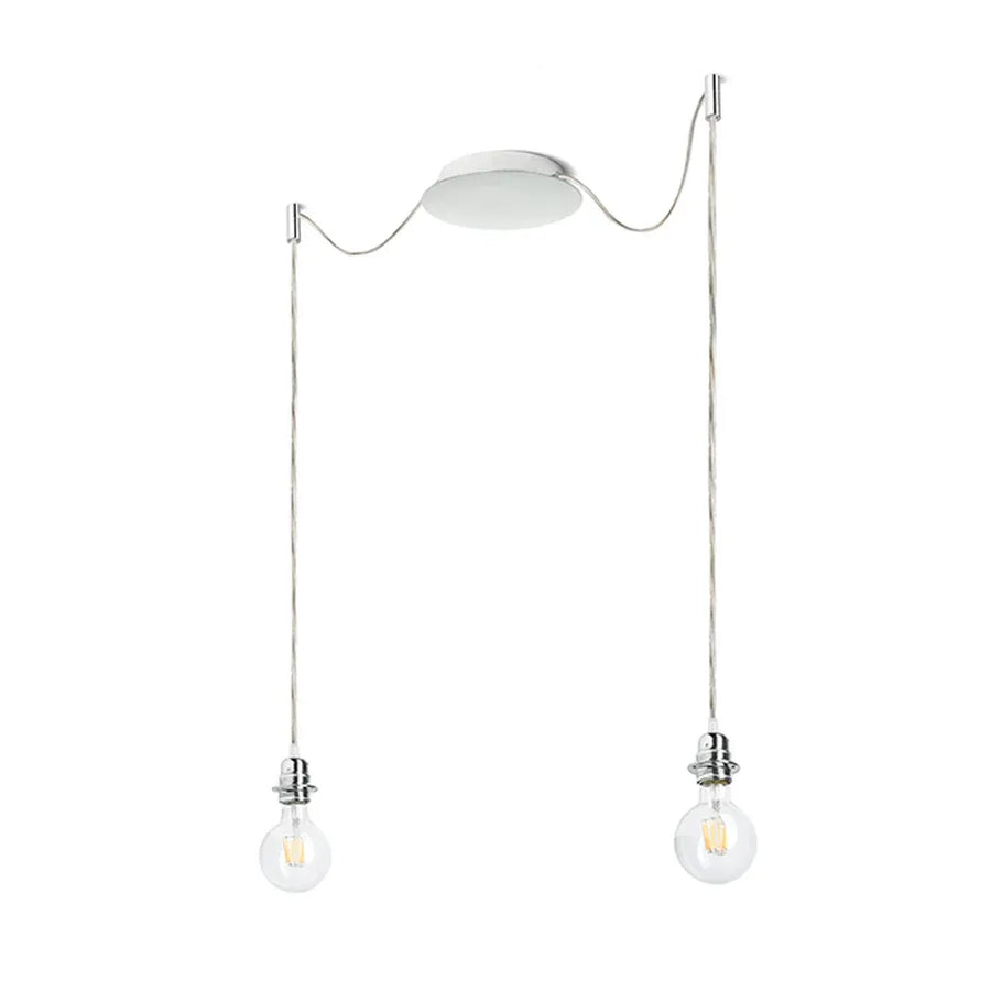 Hanglamp Kombix 2 Chroom – Moderne eyecatcher met speels design van Rendl Light Studio