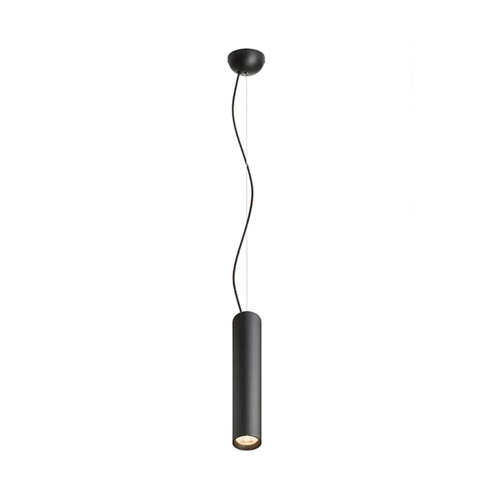RIGA 28 Zwarte cilindervormige hanglamp – modern & minimalistisch
