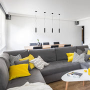 RIGA 28 Zwarte cilindervormige hanglamp – modern & minimalistisch