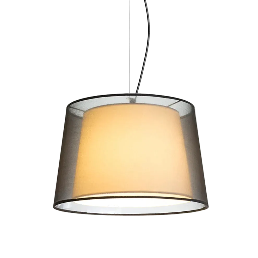 ESPLANADE hanglamp transparant zwart/wit chroom van Rendl Light Studio