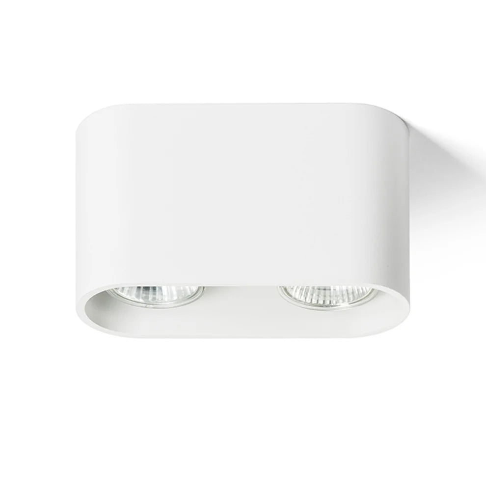 MANTOVA II plafondlamp - Mat Zwart - Wit van Rendl Light Studio