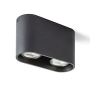 MANTOVA II plafondlamp - Mat Zwart - Wit van Rendl Light Studio
