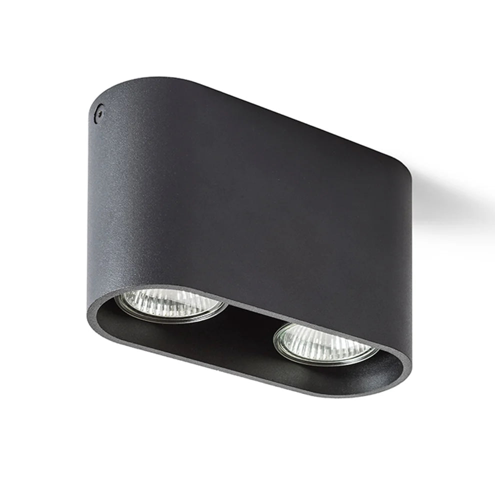 MANTOVA II plafondlamp - Mat Zwart - Wit van Rendl Light Studio