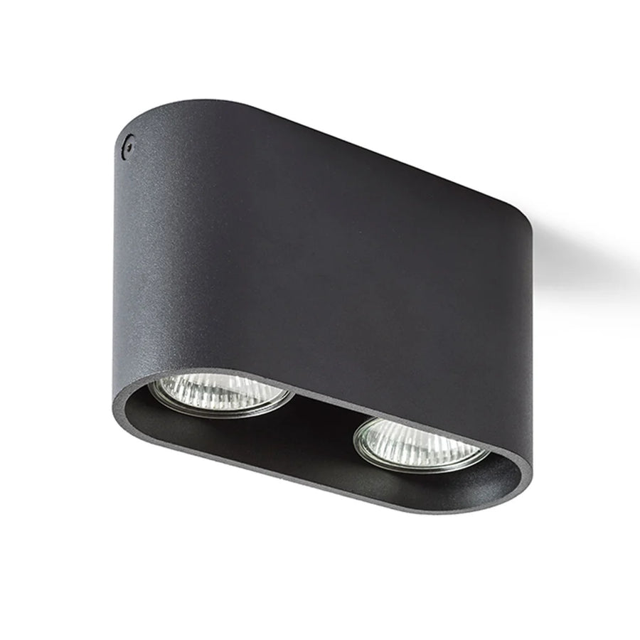 MANTOVA II plafondlamp - Mat Zwart - Wit van Rendl Light Studio