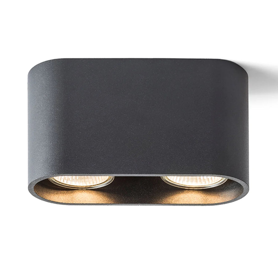 MANTOVA II plafondlamp - Mat Zwart - Wit van Rendl Light Studio