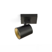 Wand- en Plafondlamp Kenny – Moderne Spot in Zwart met Goud